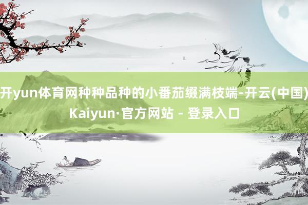开yun体育网种种品种的小番茄缀满枝端-开云(中国)Kaiyun·官方网站 - 登录入口