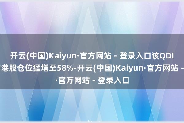 开云(中国)Kaiyun·官方网站 - 登录入口该QDII所抓有的港股仓位猛增至58%-开云(中国)Kaiyun·官方网站 - 登录入口